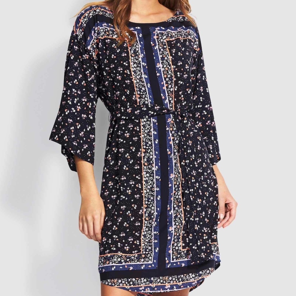 Seafolly Remix Indigo Floral Coverup